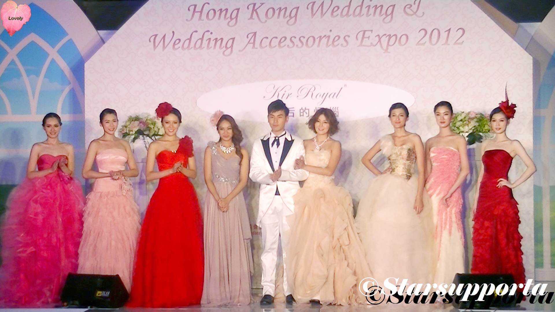 20120714 Hong Kong Wedding & Wedding Accessories Expo - Kir Royal: 皇后的煩惱婚紗晚裝表演 @ 香港會議展覽中心 HKCEC (video)